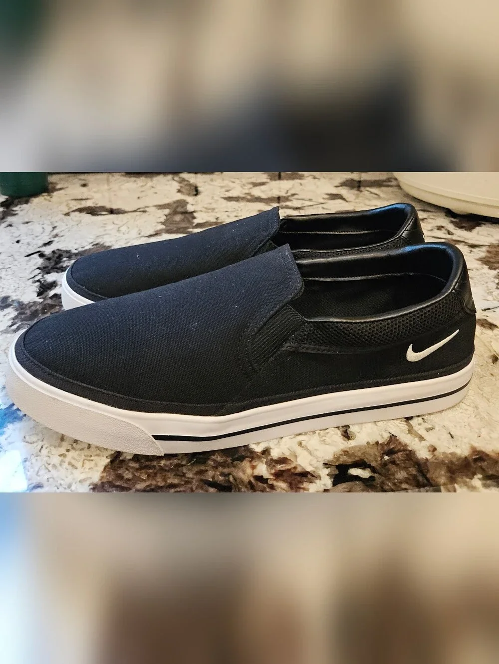 Nike Legacy Black Slip-On Canvas Men's Sneakers 13